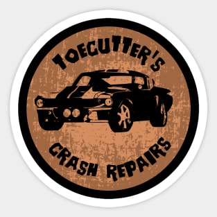 Toecutter's Crash Repairs Sticker